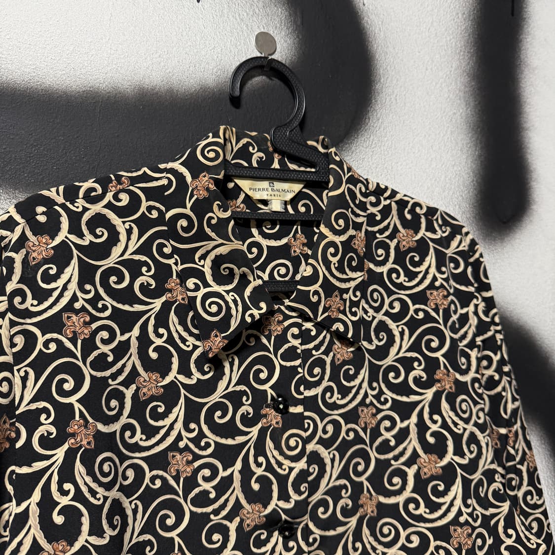 80-90s 피에르 발망 에스닉 바로크 풀 패턴 긴팔 셔츠 상품이미지3