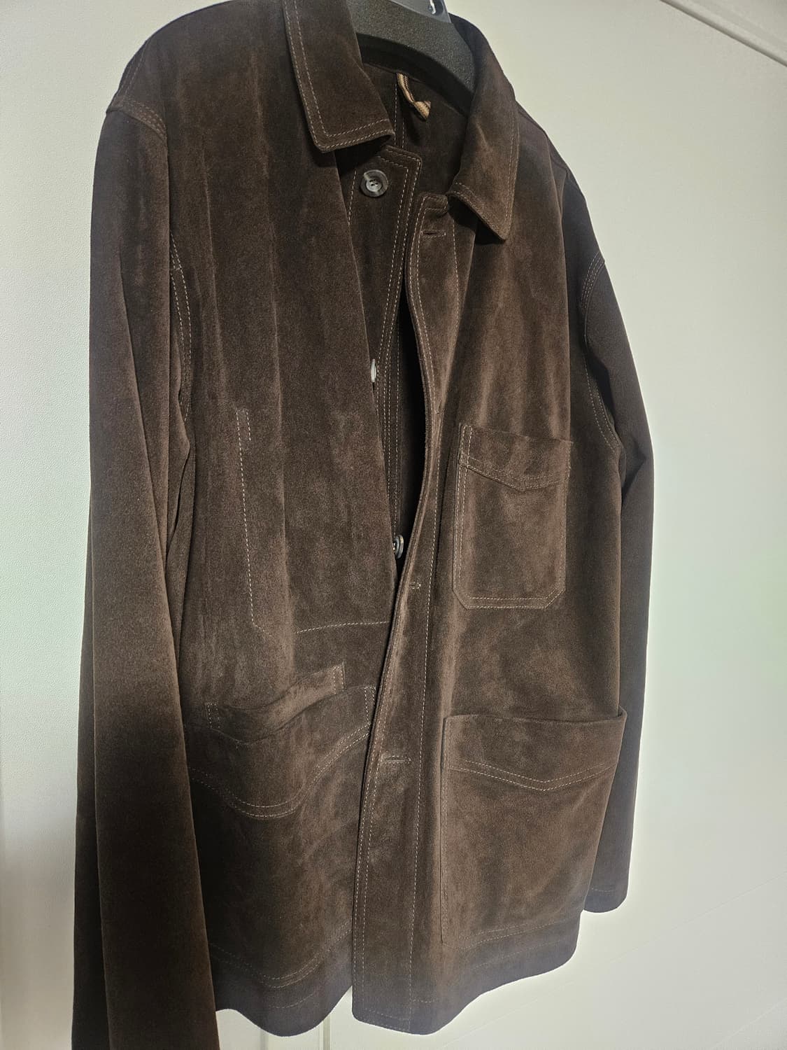 드레익스 스웨이드 초어자켓 초콜릿 상품이미지2