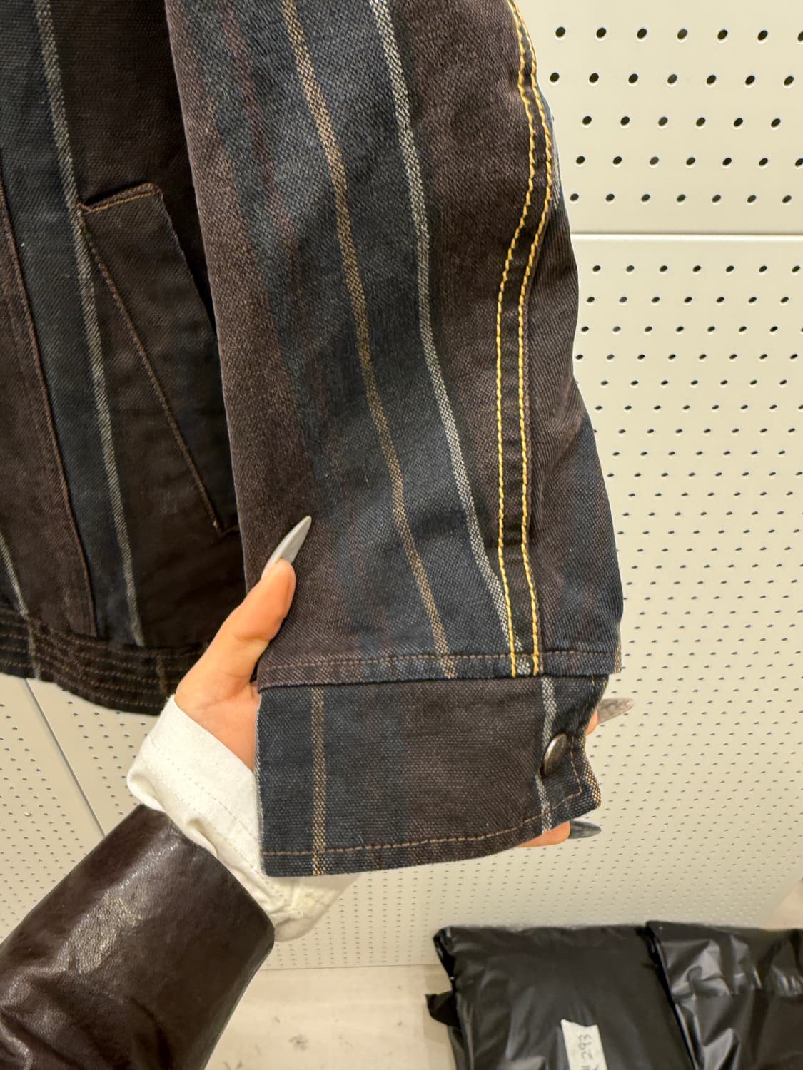 리바이스 퍼후드 스트라이프 데님 자켓 U979 상품이미지5