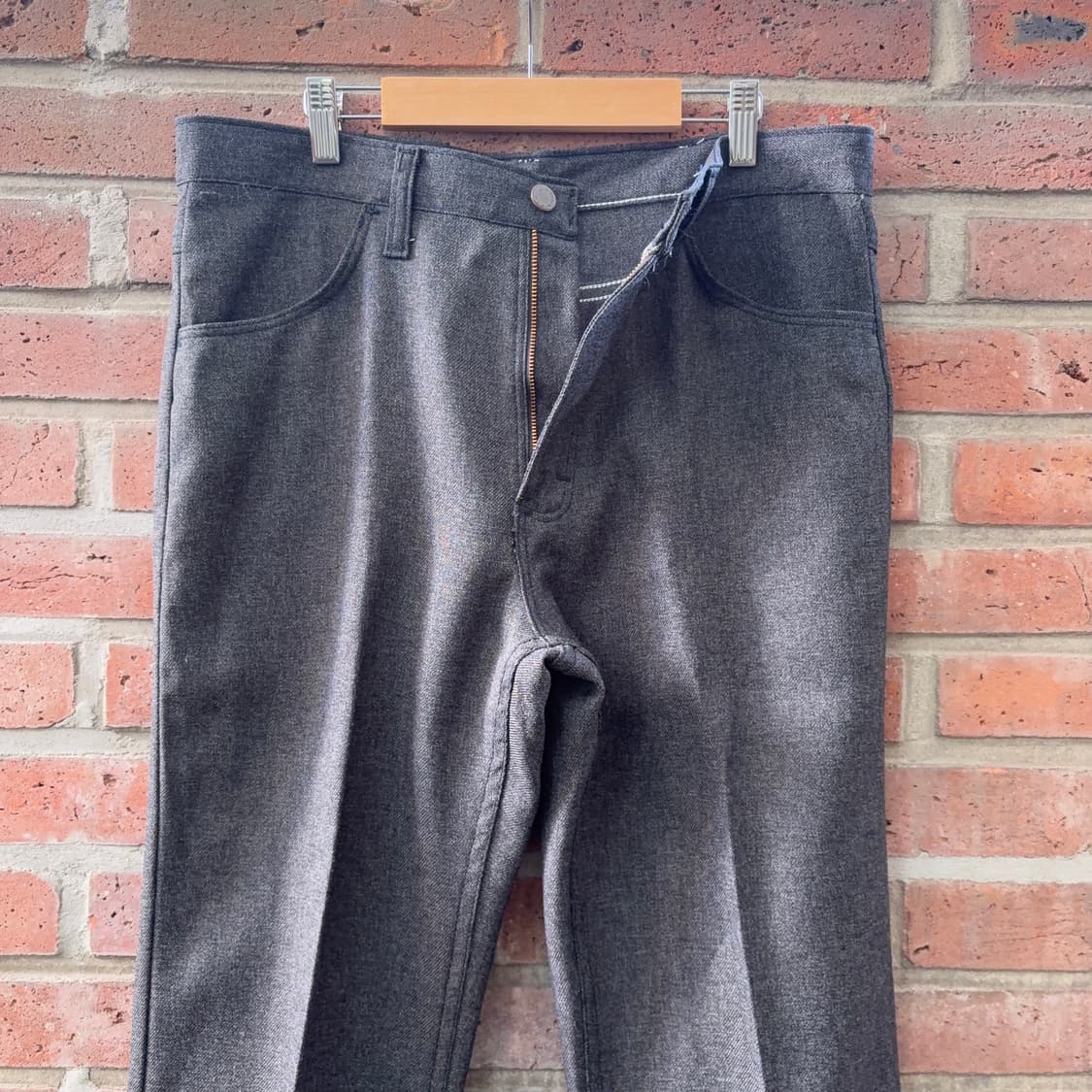 90~00s USA 랭글러 Wrangler 다크 그레이 부츠컷 트라우저 상품이미지4