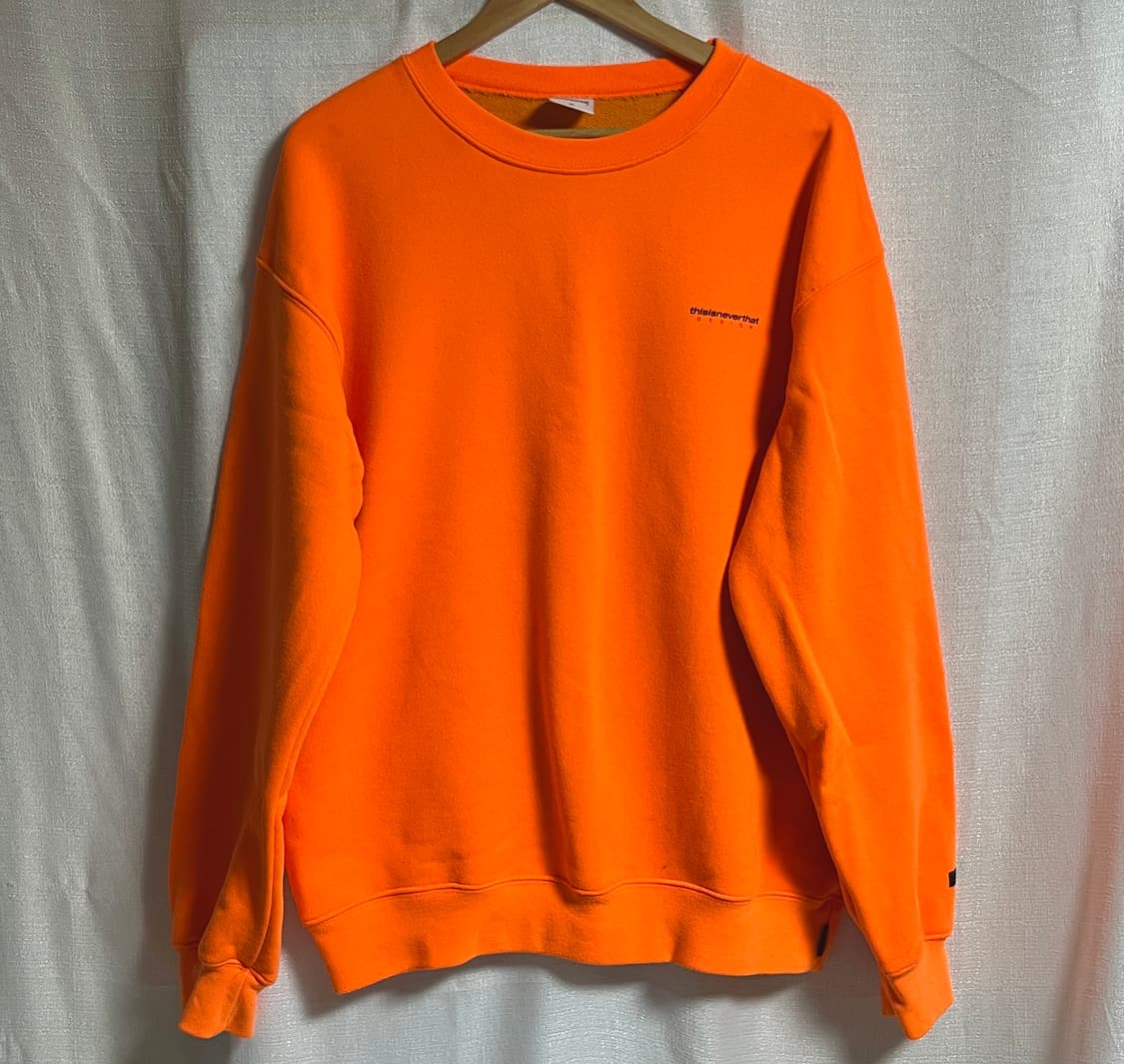 디스이즈네버댓 오버핏 오렌지 맨투맨 티셔츠 M 상품이미지1