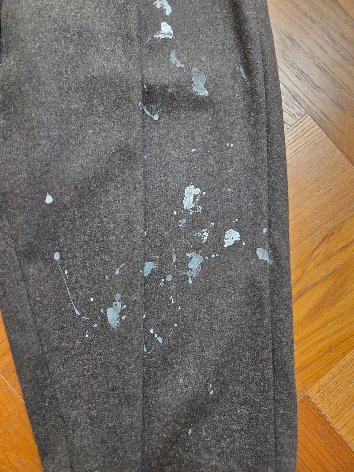 컬러비콘 울 페인티드 와이드 팬츠 상품이미지2