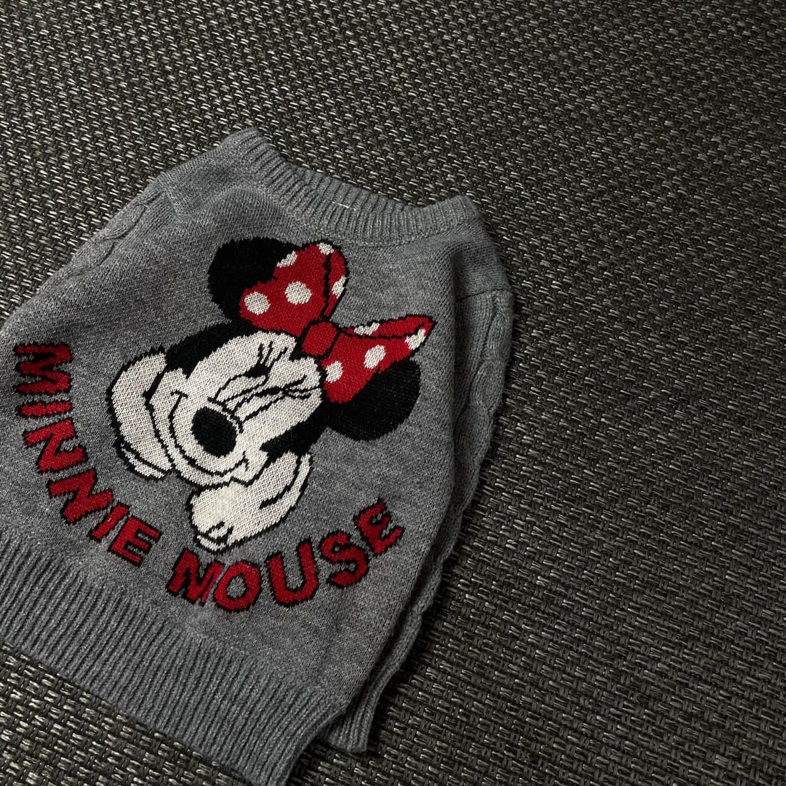 디즈니 키즈 미니 마우스 그레이 니트 긴팔 니트 상품이미지4