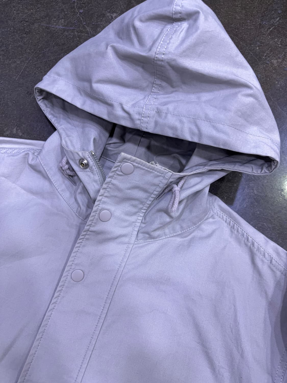 파르티멘토 코드 후드 집업 자켓 스모크레이 L 상품이미지7