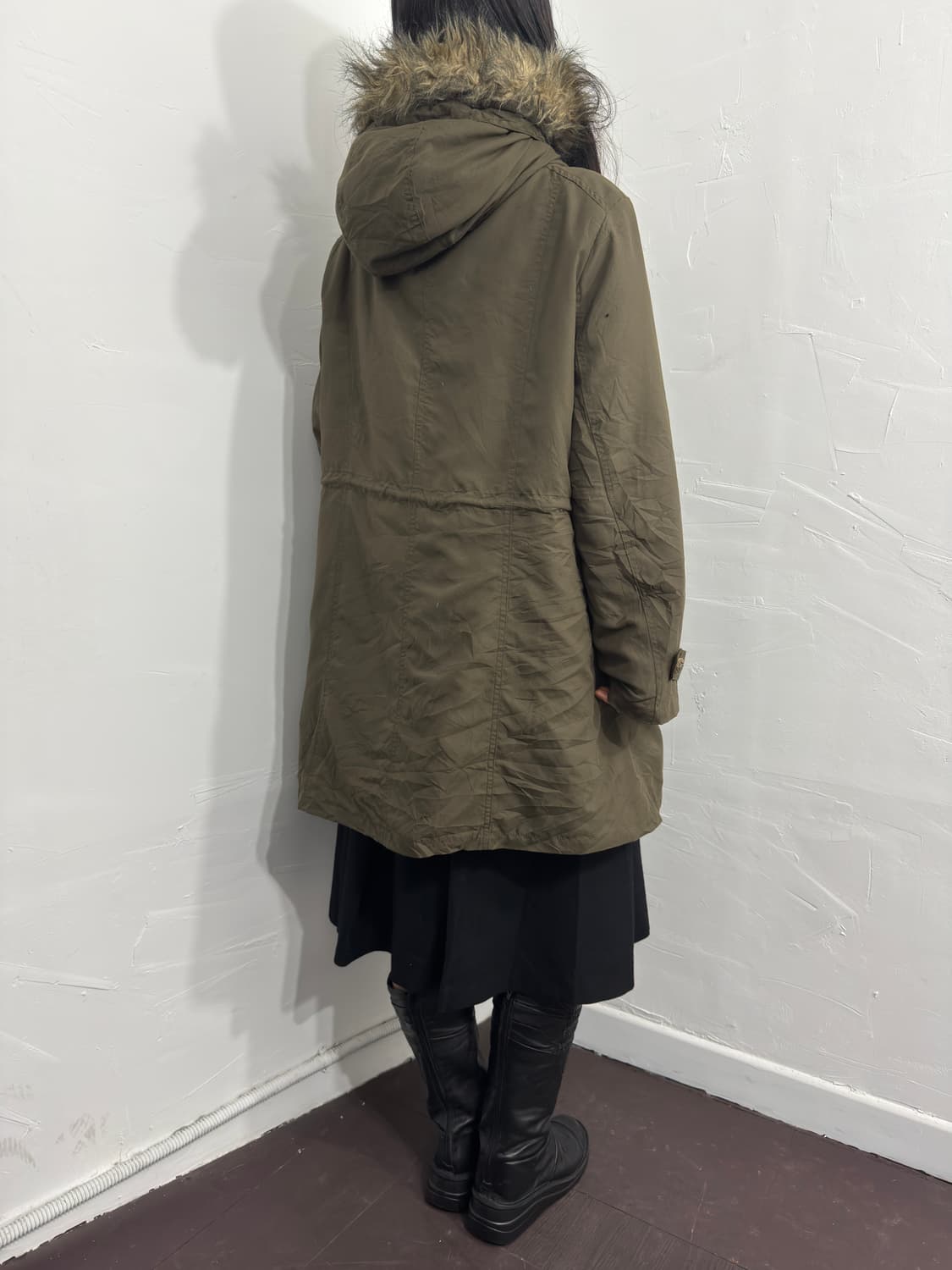 cpa fur detail hood jacket 상품이미지5