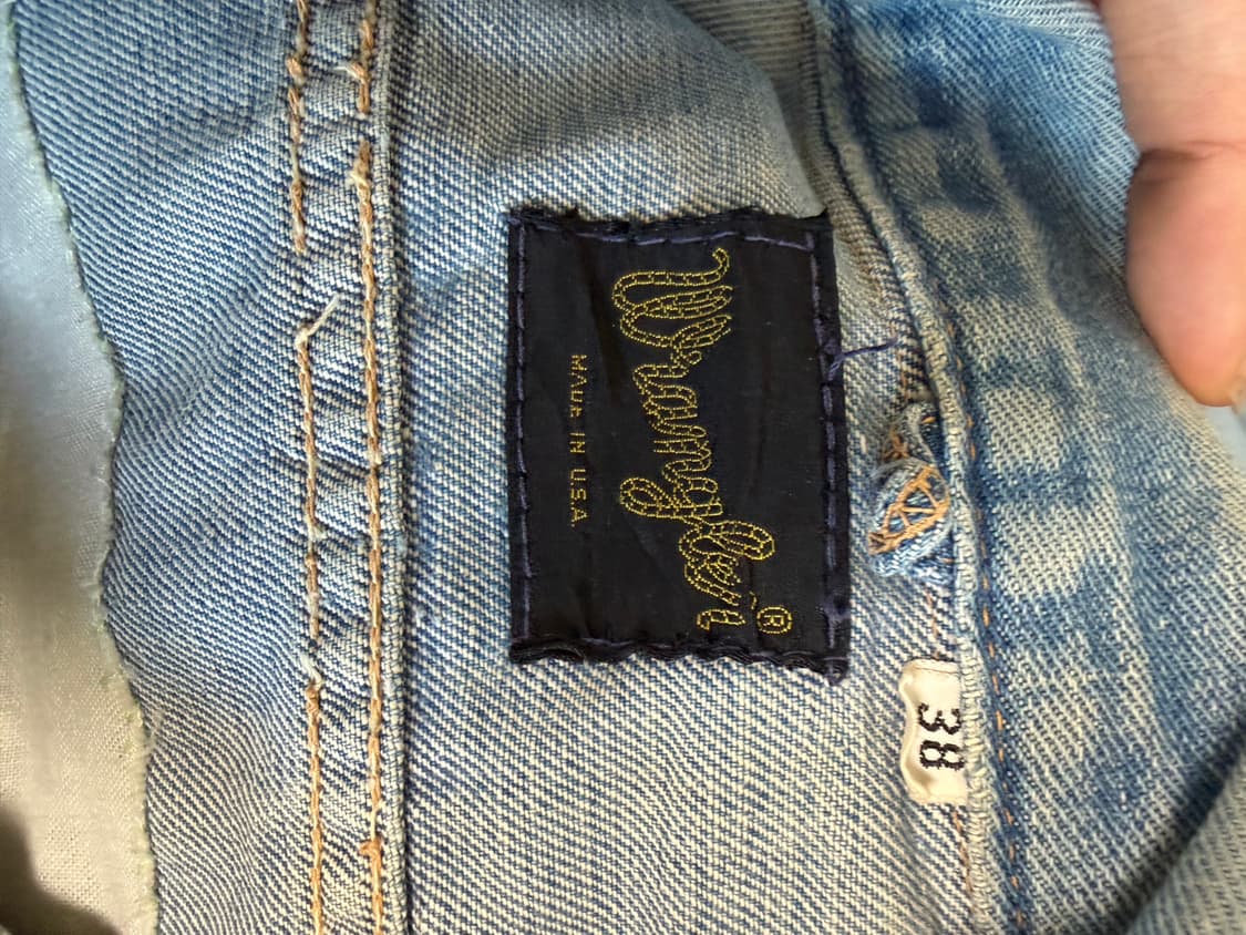 60s-70s wrangler 124mj 셀비지 랭글러 usa 데님자켓 상품이미지4