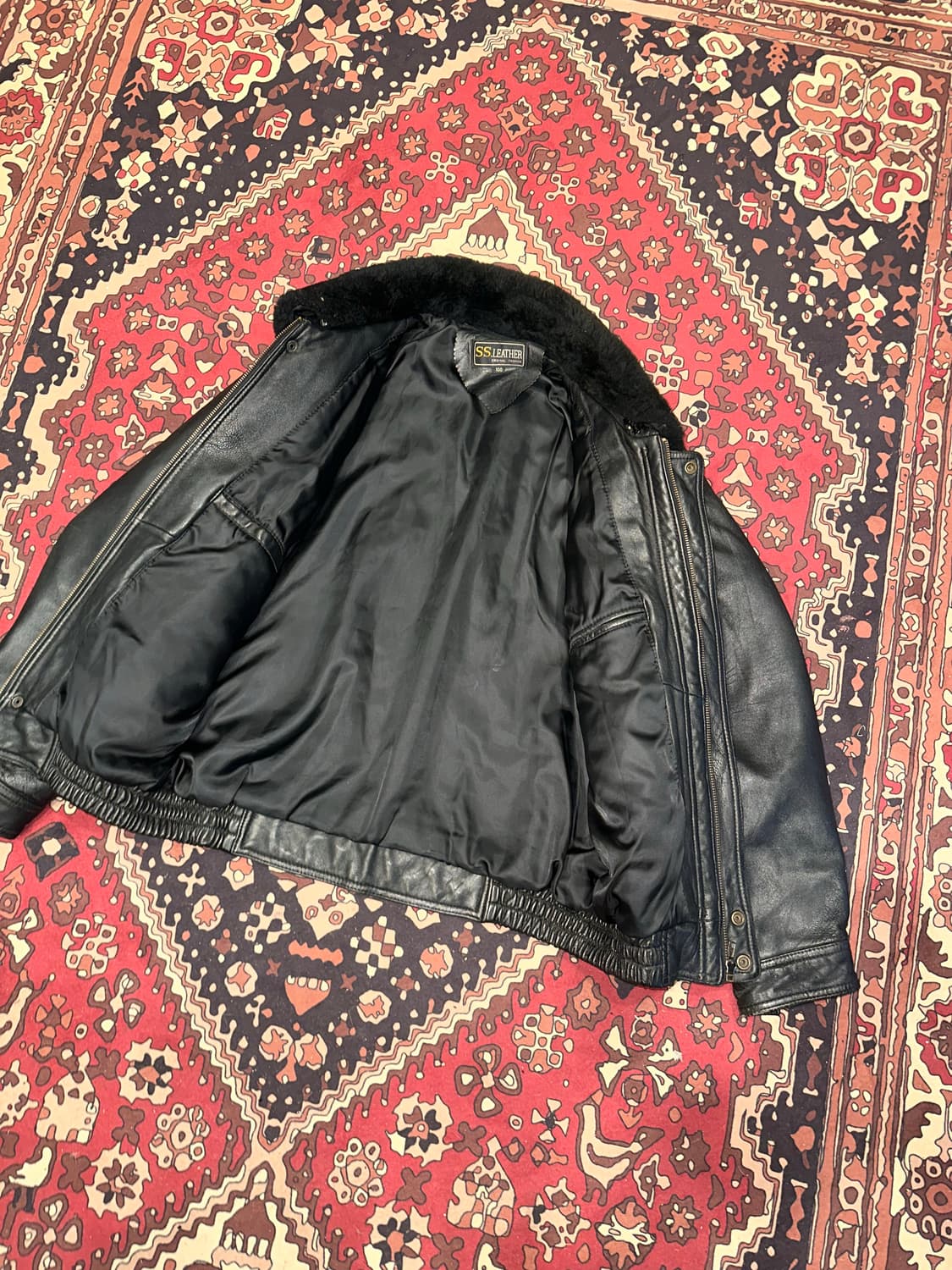 ( L-XL ) 가죽자켓 레더자켓 봄버자켓 푸퍼자켓 항공점퍼 상품이미지7