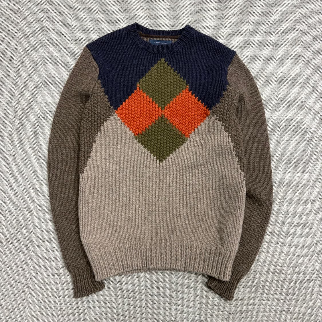  타미힐피거 핸드메이드 울 스웨터 v1596  상품이미지1