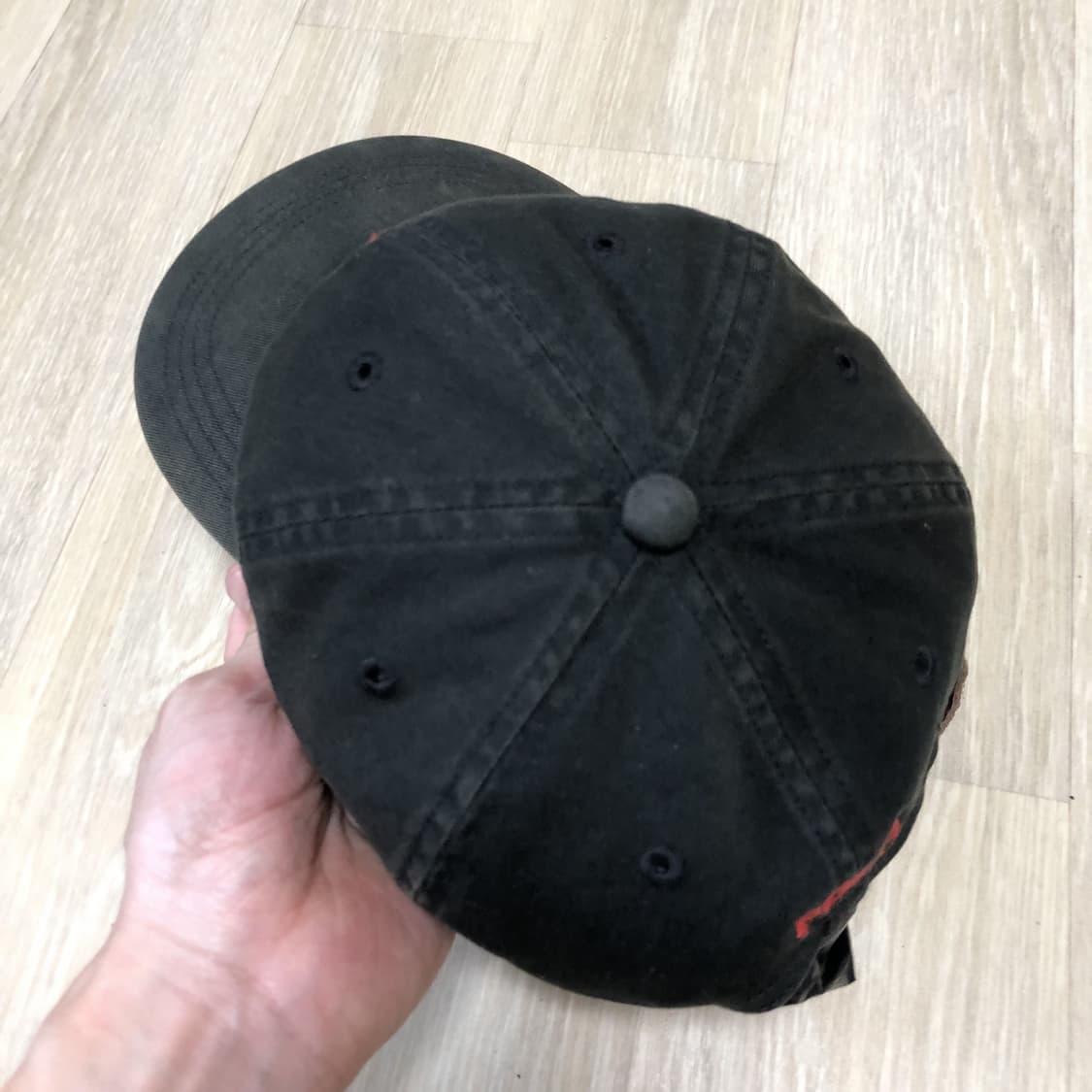 (OS) 폴로 랄프로렌 POLO 코튼 트윌 선페이딩 볼캡 블랙 상품이미지3