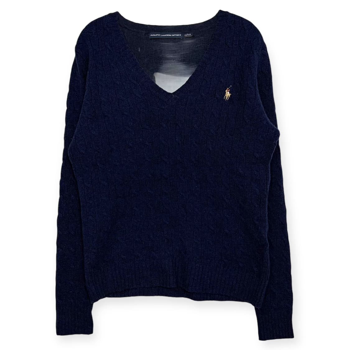 폴로 랄프로렌 브이넥 꽈배기 니트 티셔츠 상품이미지1