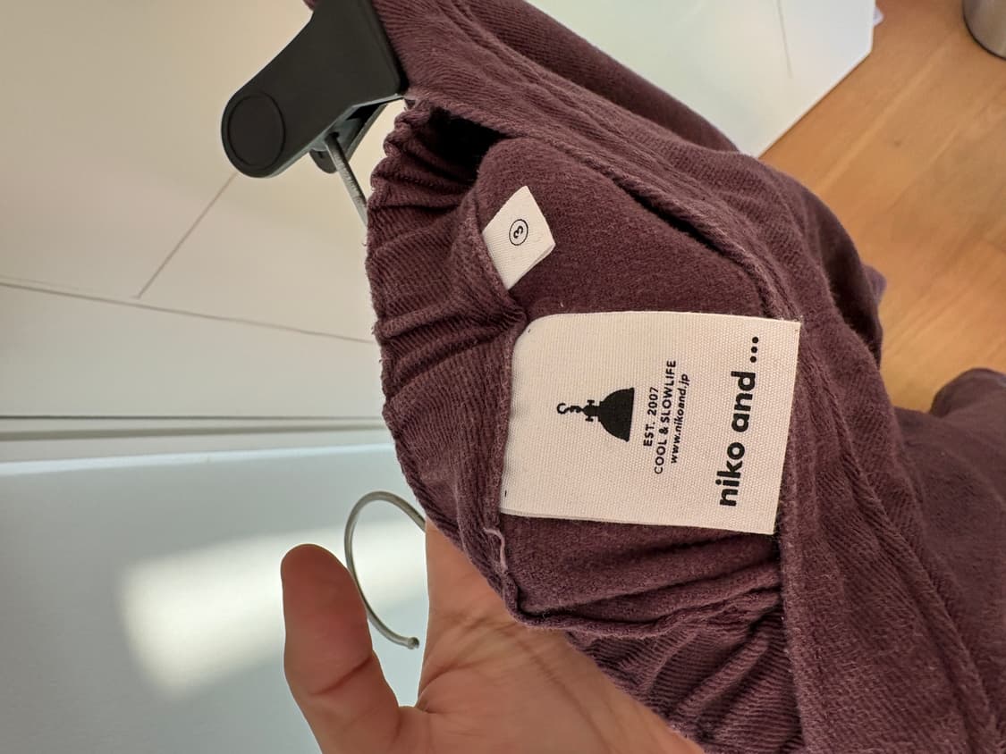 니코앤드 롱 데님 스커트 (퍼플) 상품이미지3