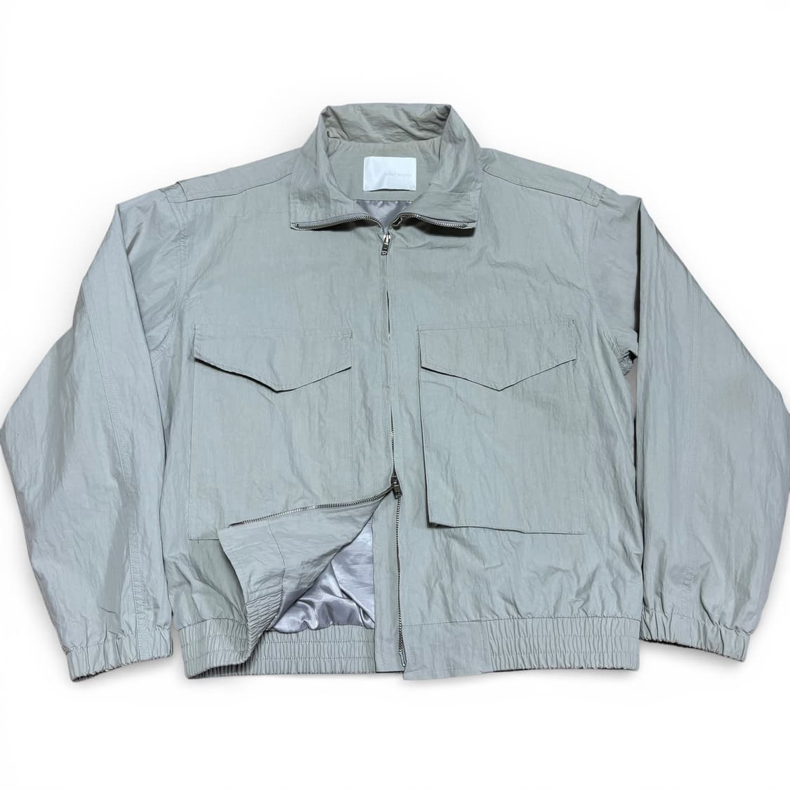 M-L 빈티지 라이트그레이 투웨이 우븐자켓 상품이미지2