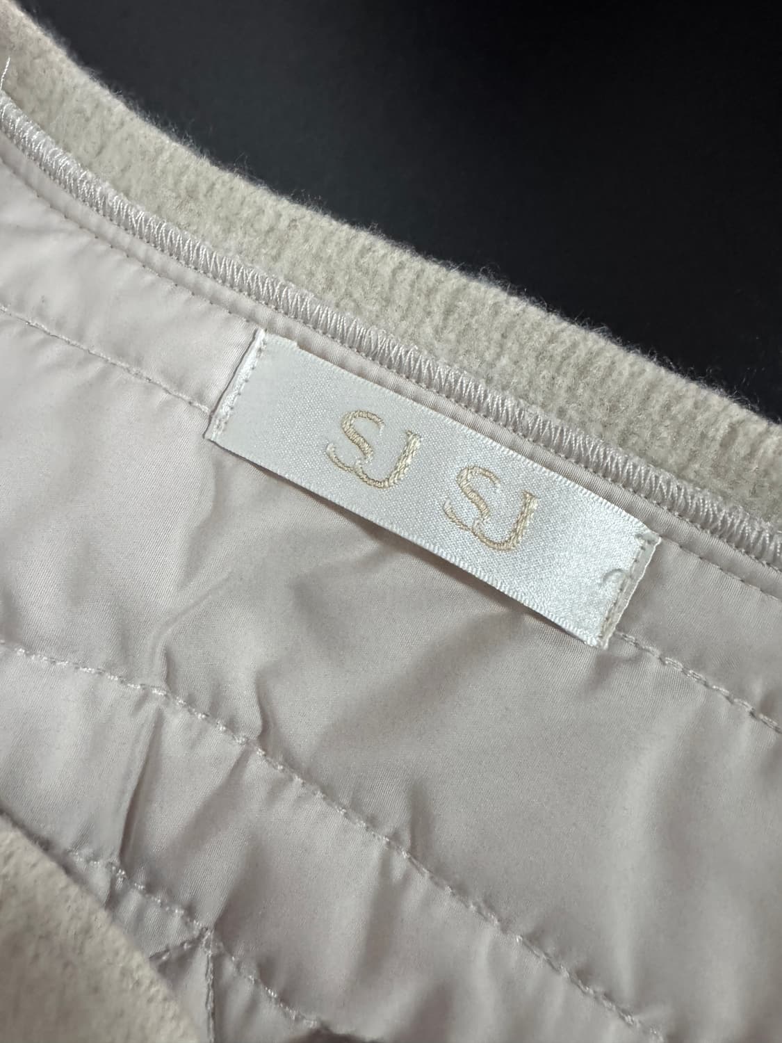 여성 한섬 SJSJ 경량 패딩 니트 집업 자켓 S 상품이미지3