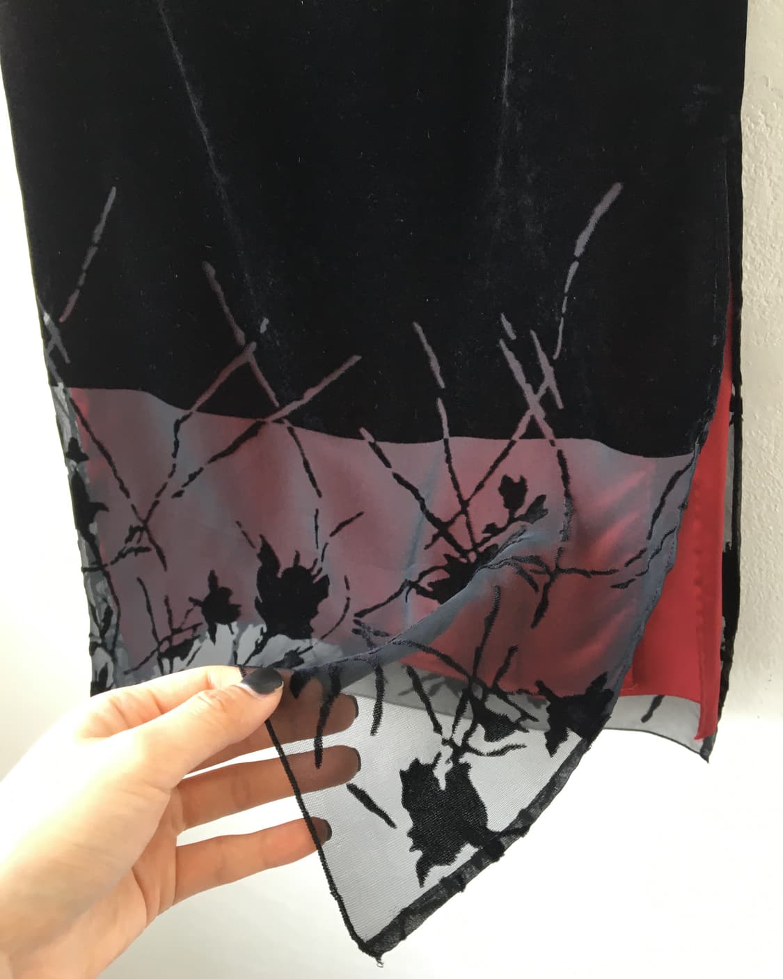 Oriental mood velvet long skirt 상품이미지5
