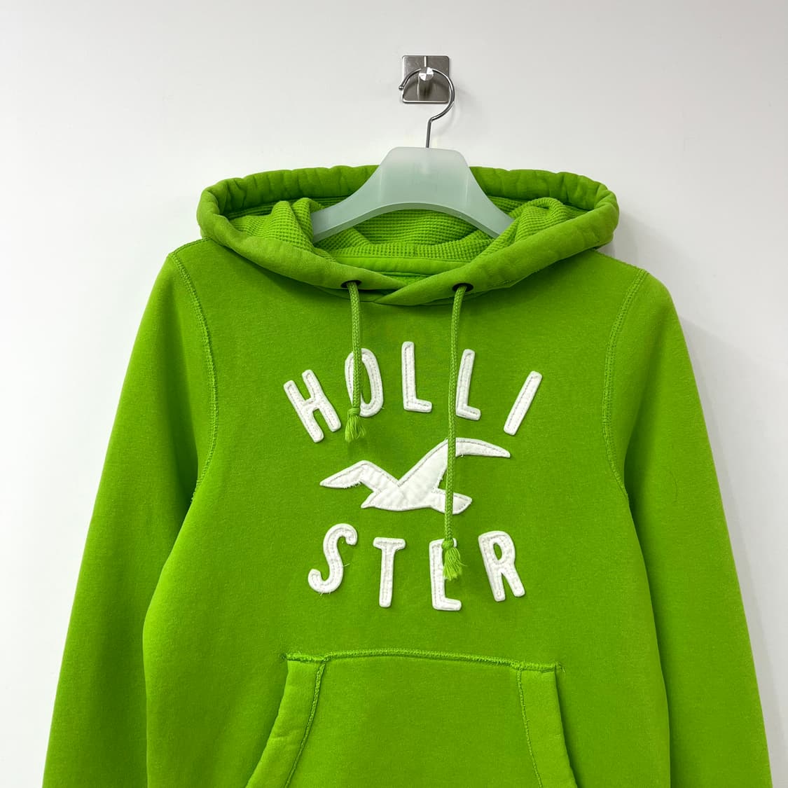 홀리스터 자수로고 파스텔그린 후드티 상품이미지4