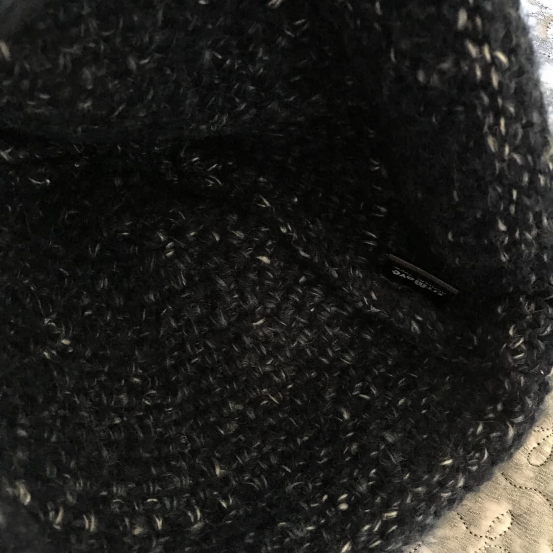 돌돌이 보카시 니트 모자 겨울 뜨개 니트 네이비 y2k 큐트 키치 상품이미지4