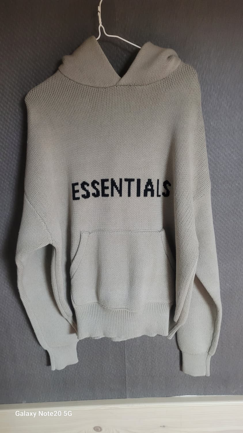 에센셜 후드 니트 상품이미지1