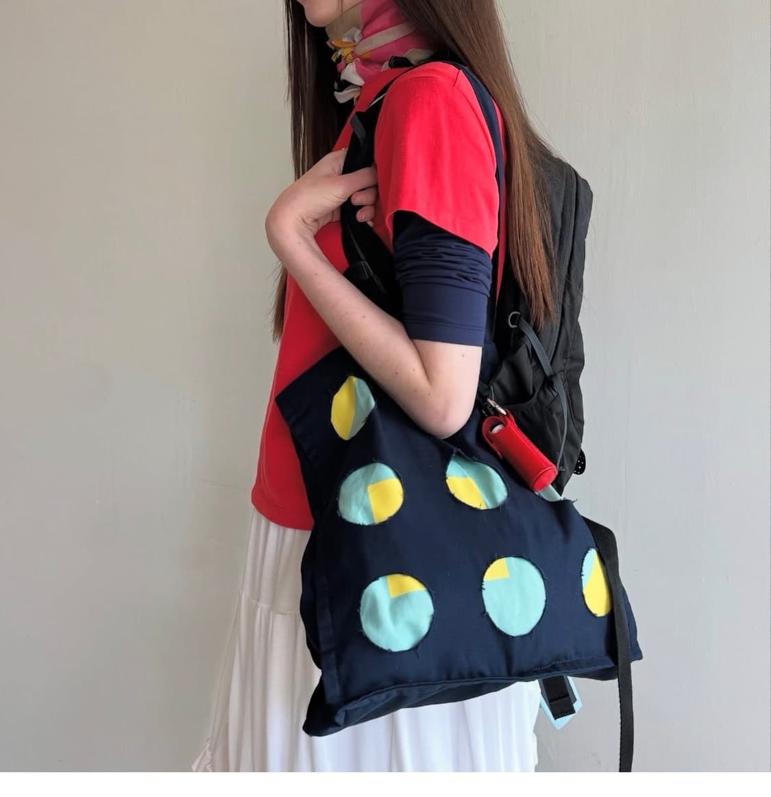 COSMOSS(코스모스) 에코백 네이비 판매 상품이미지1