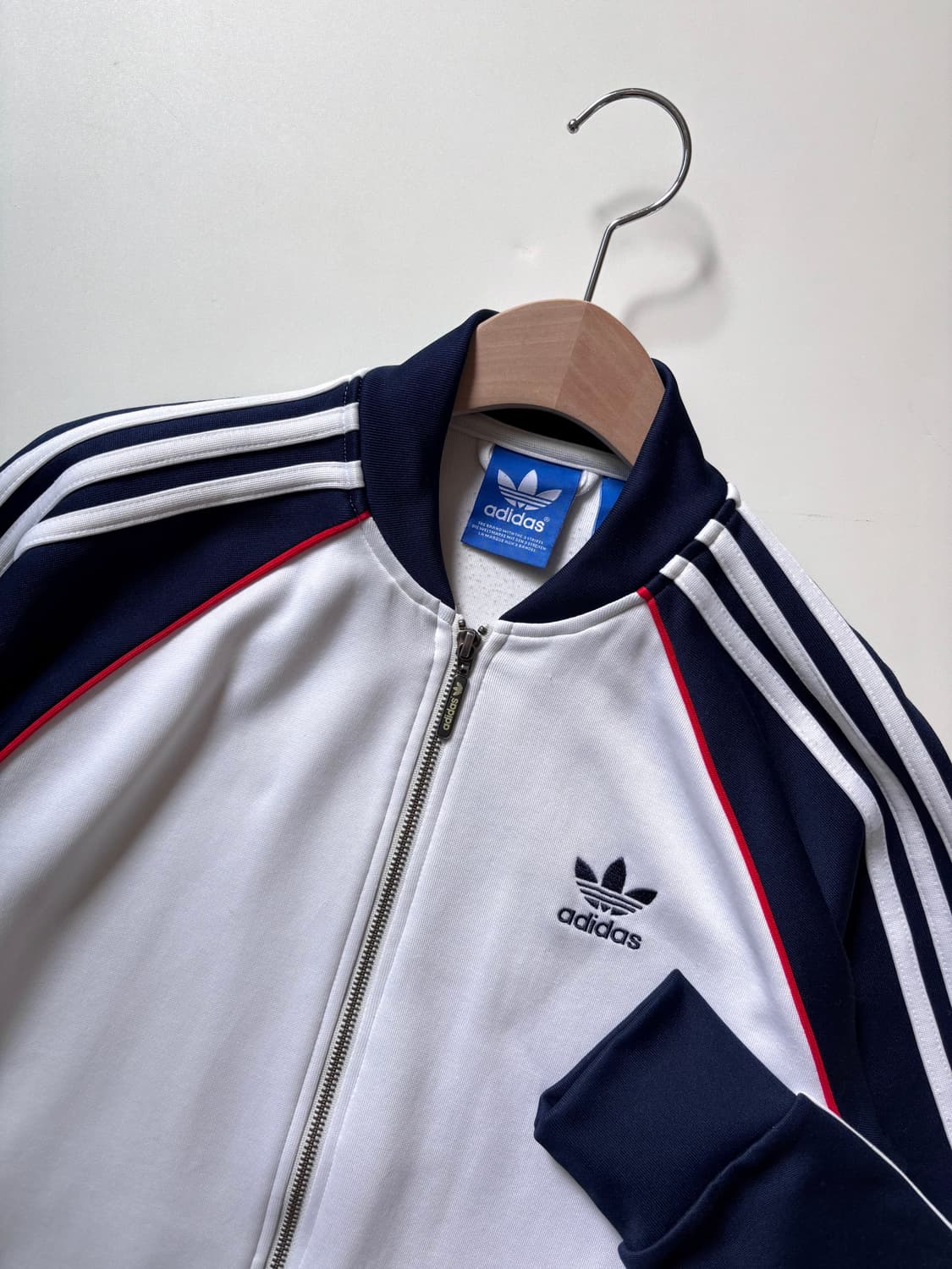 Adidas 아디다스 슈퍼스타 화이트 네이비 유넥 져지 상품이미지6