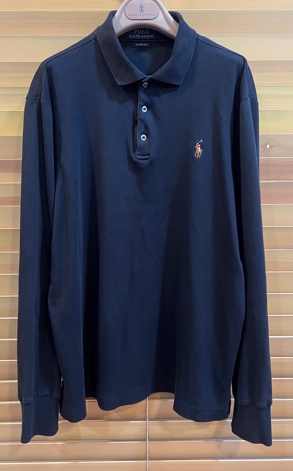 폴로랄프로렌 남성 블랙 코튼긴팔 카라티셔츠

 상품이미지1