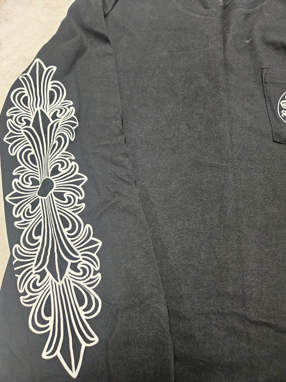 [XL] 크롬하츠 홀스슈 플로랄 롱슬리브 상품이미지3