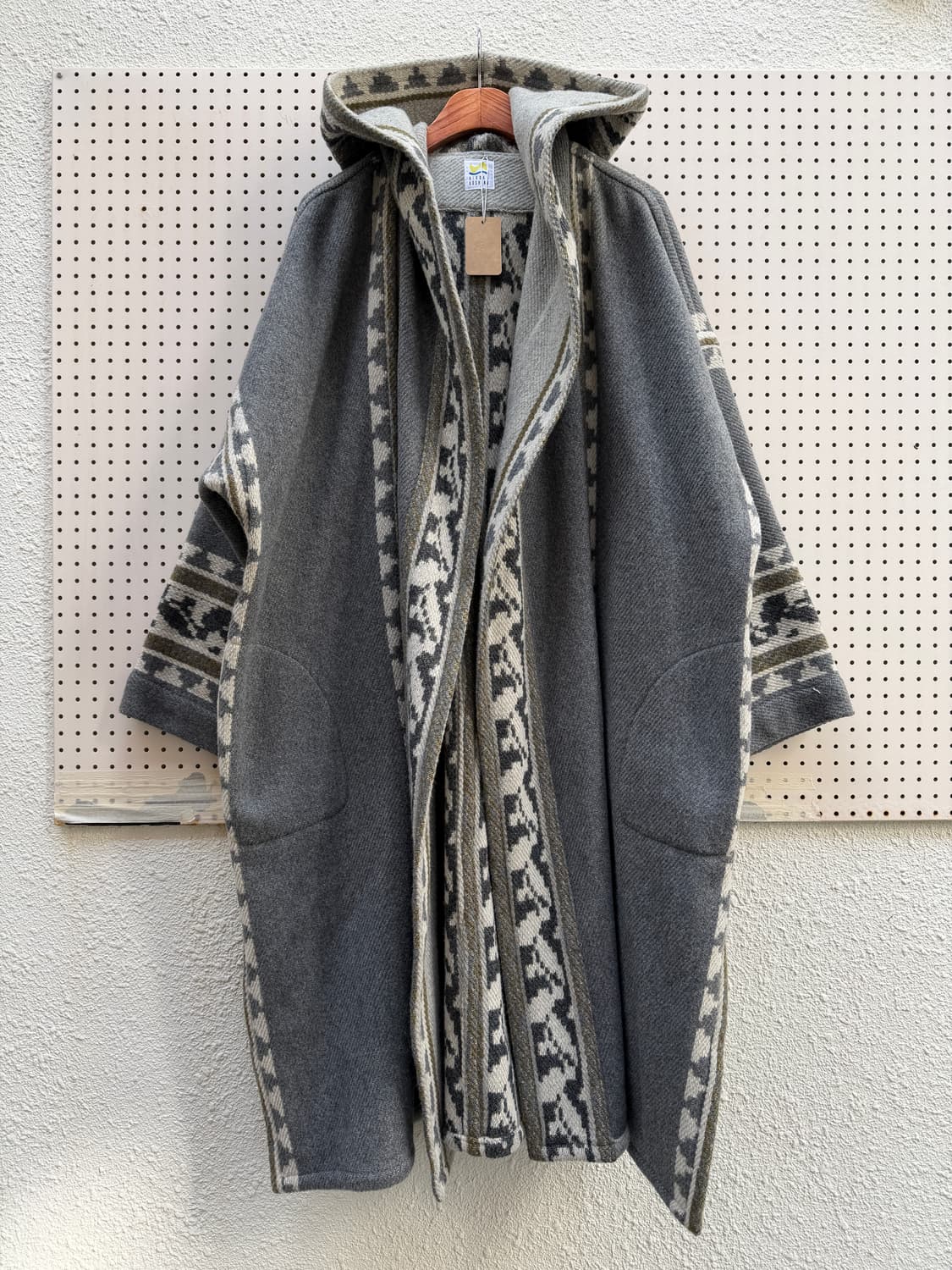 HIROKO KOSHINO ETNIC AZTEC WOOL 울코트 상품이미지1