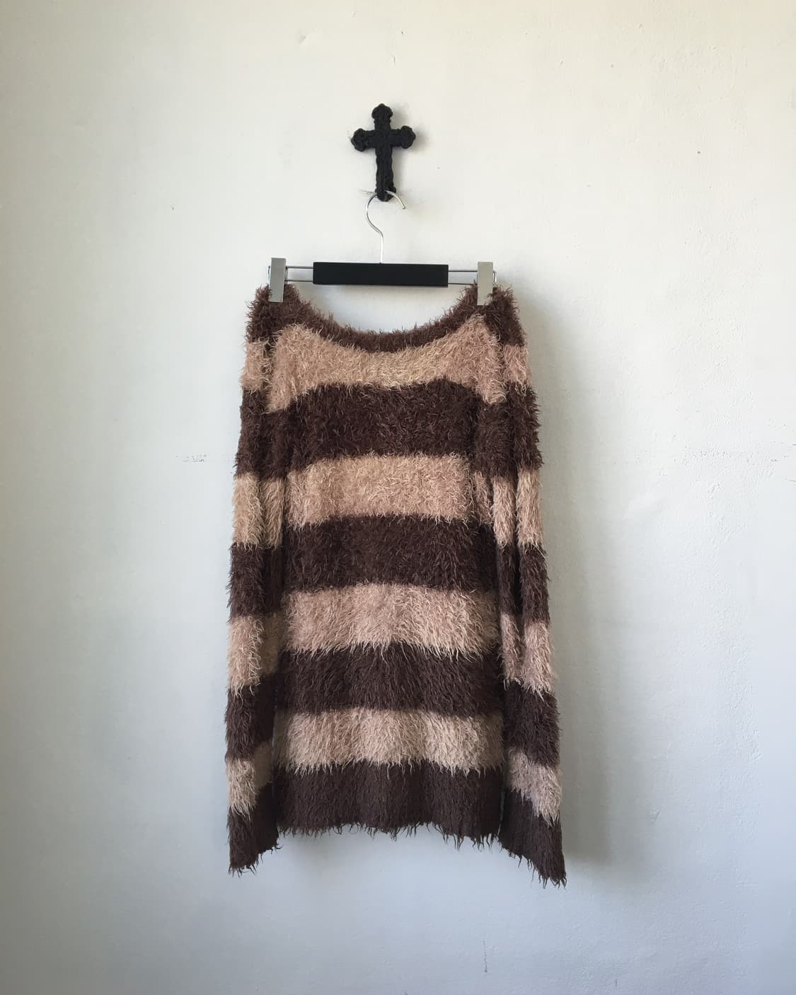 Cecil mcbee fluffy stripe cardigan 상품이미지2
