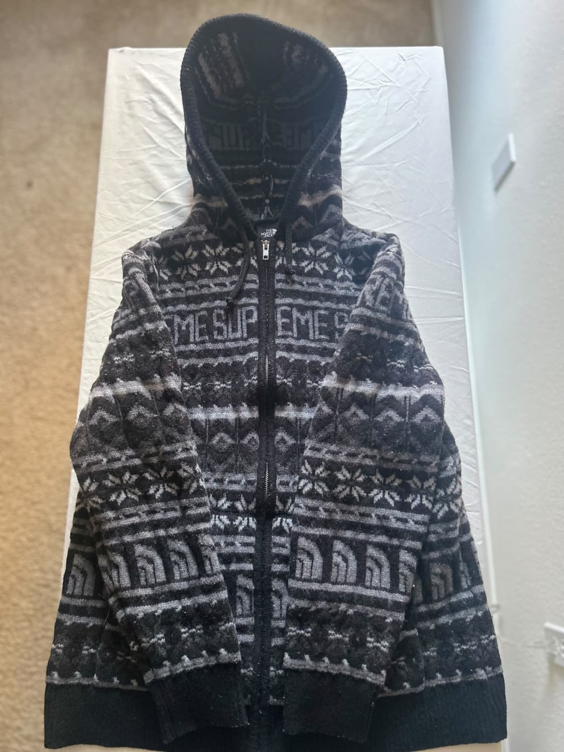 22FW 슈프림 x 노스페이스 메리노 울 집업 자켓 상품이미지2