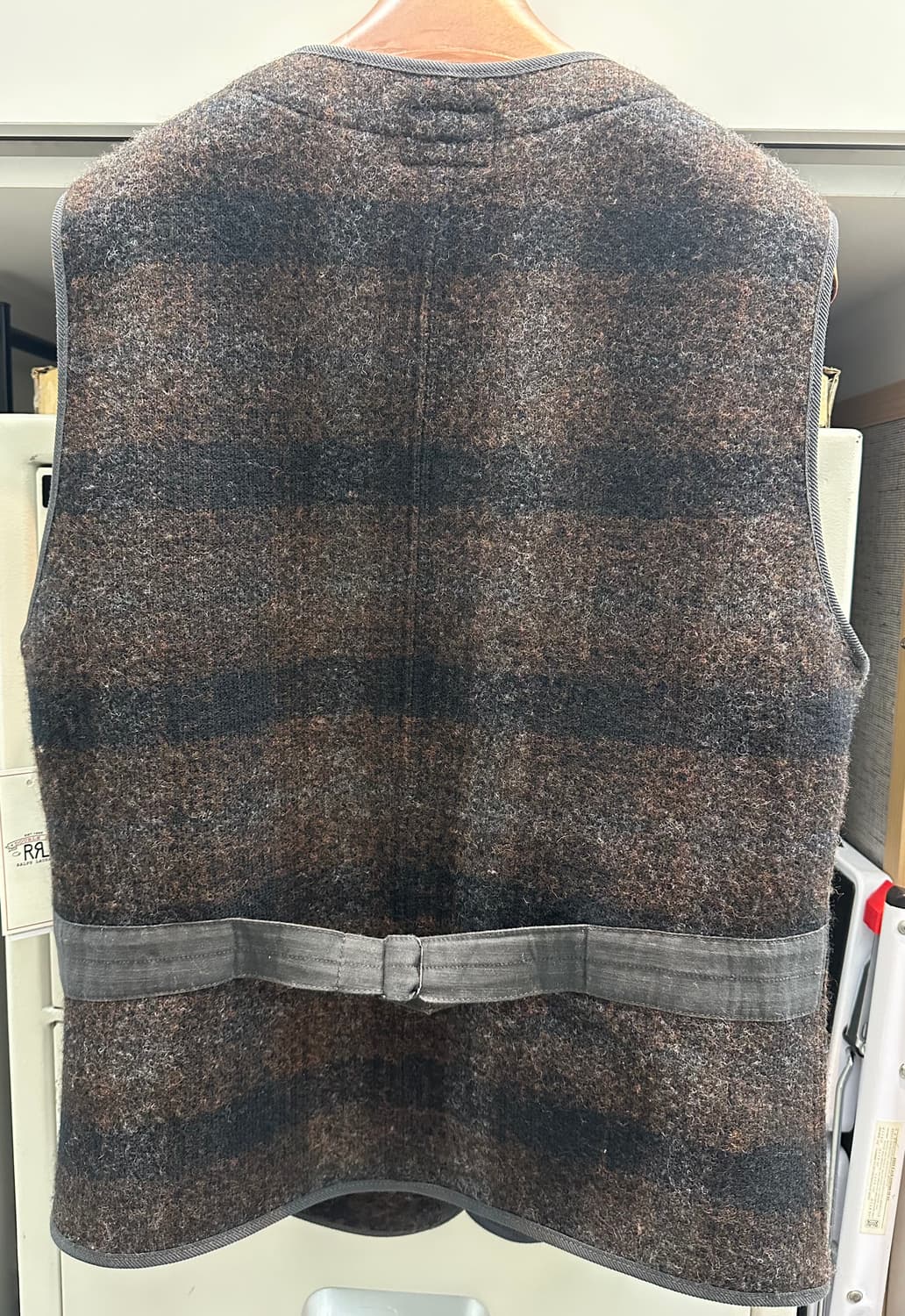 RRL 플래드 울 베스트 M 오늘만 판매 상품이미지2