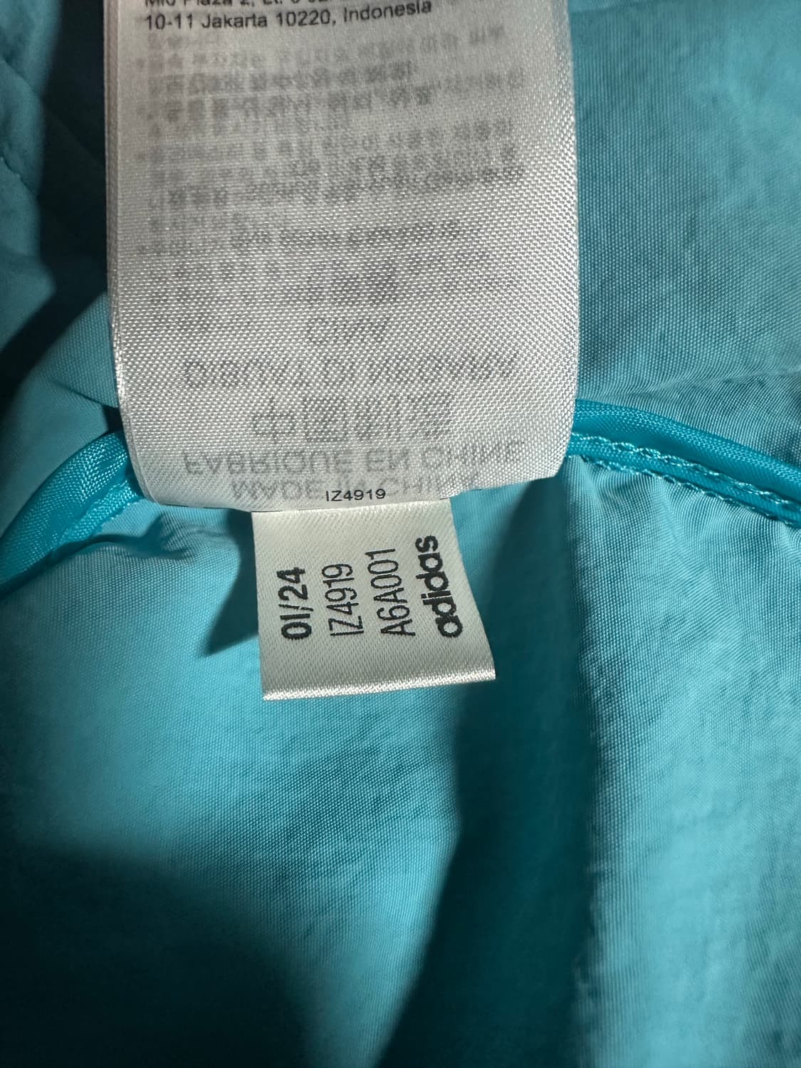 아디다스x오디너리 피플 트랙 자켓 루시드 시안 새제품 xl 상품이미지5