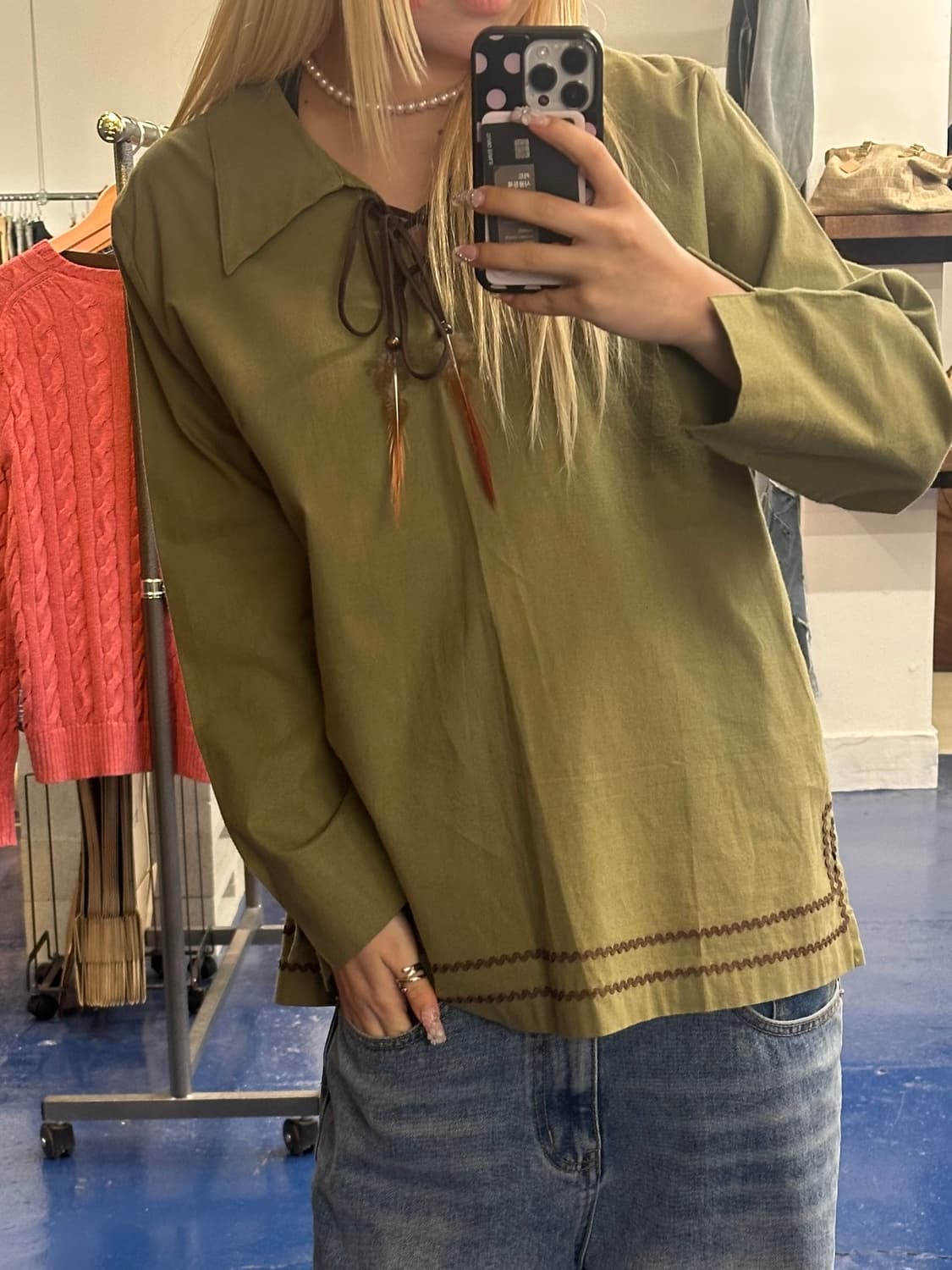 Etage 인디언 카라 슬리브 상품이미지2