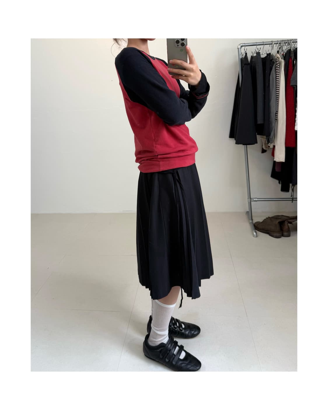 빈티지 미디 스커트 상품이미지2