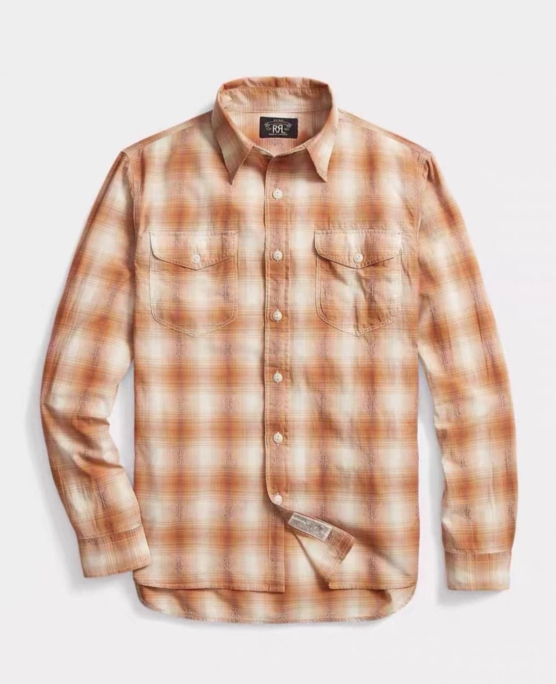 RRL 더블알엘 옴브레 체크 셔츠 M 상품이미지1
