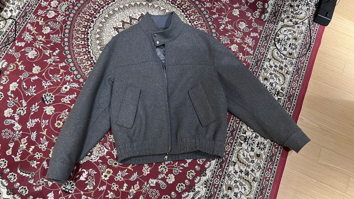 키뮤어 해링턴 울 자켓 투웨이 집업 상품이미지1