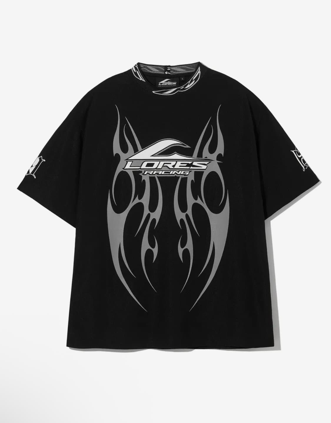 로어즈 블랙 저지 반팔 티셔츠 L 상품이미지1