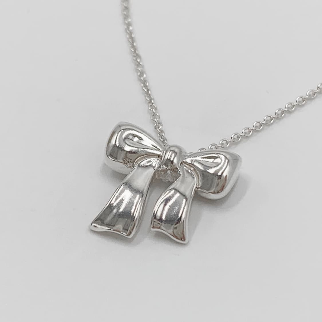 티파니 리본 펜던트 실버 목걸이 NO.107 상품이미지7