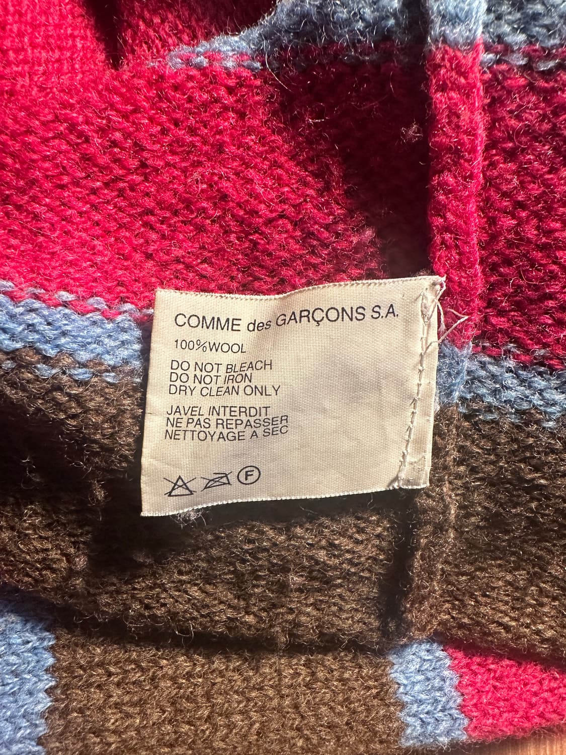 comme des garcons shirts 울 가디건 m 상품이미지3