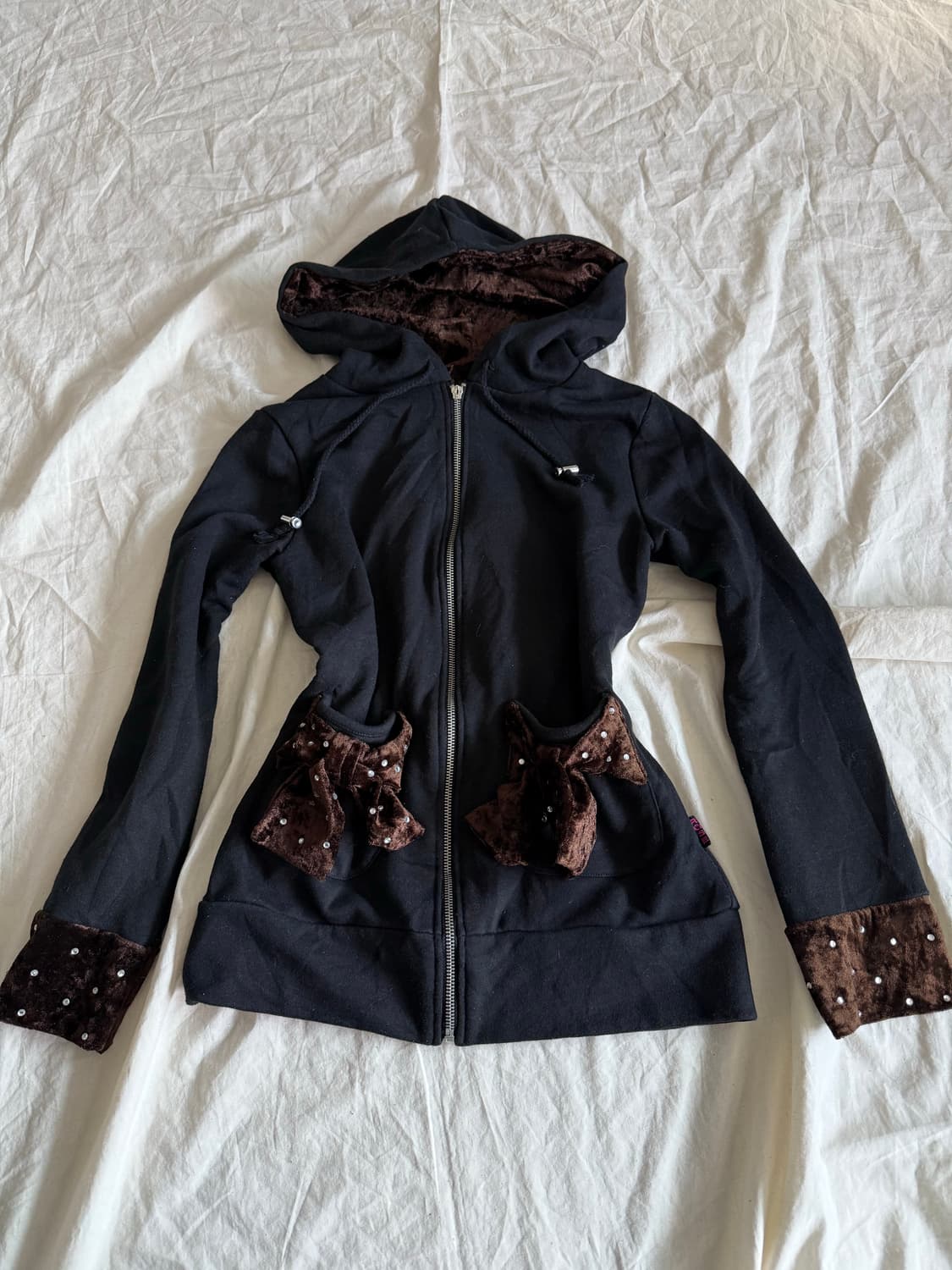 슬림핏 러블리 모카무스 후드집업  상품이미지1