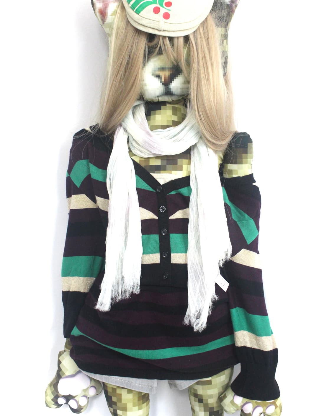 Cotton Candy striped muffler 상품이미지2