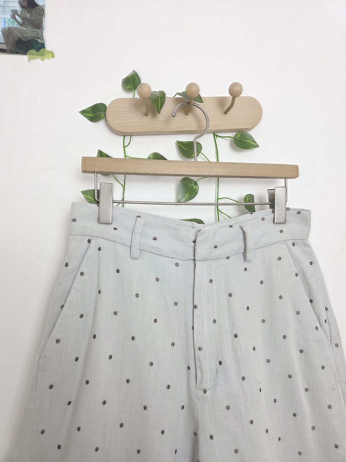 도트 자수 팬츠 상품이미지2