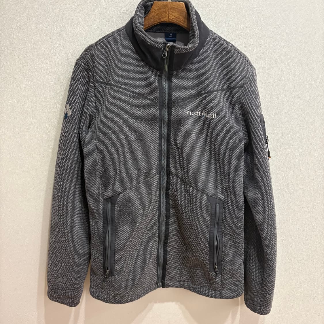 몽벨 클리마플리스 집업 M(95) 회색 상품이미지1