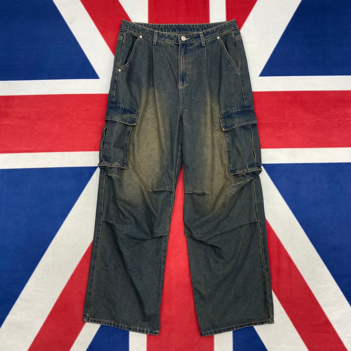 와이드 카고 데님팬츠 L 상품이미지1