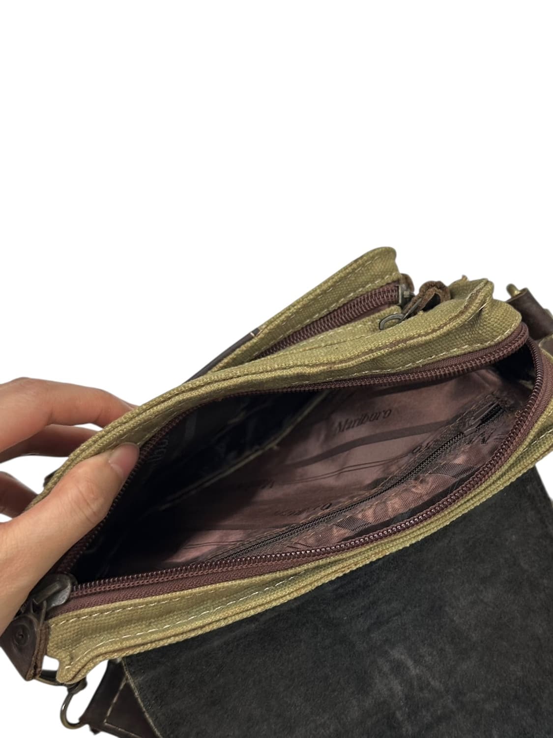 90s 말보로 클래식 미니 크로스백 카키 상품이미지8