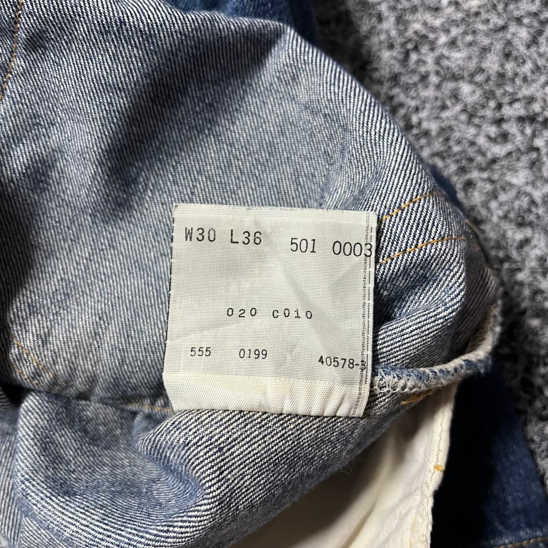 vintage levis 501 555 san francisco bigE 상품이미지5
