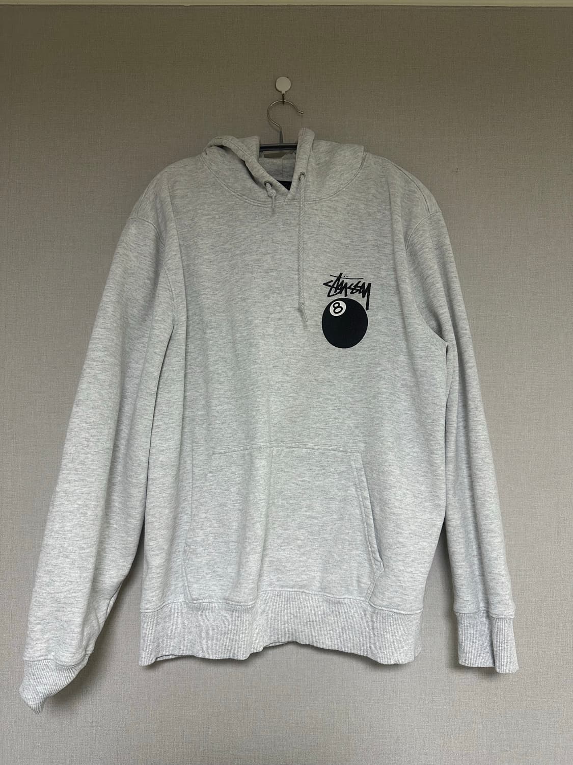 스투시8볼후드티 그레이 M 상품이미지5