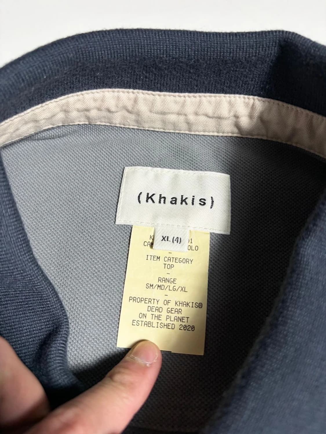 카키스 캠퍼스 코튼 폴로 반팔 티셔츠 R1479 상품이미지4