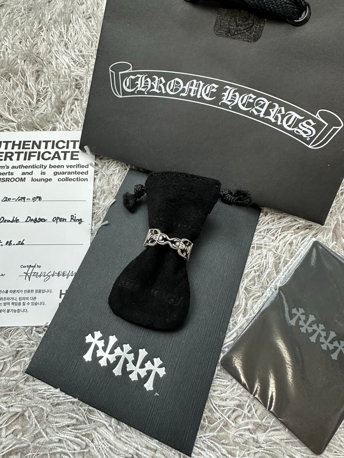 [KS 19호] 정품 크롬하츠 더블 대거 오픈링 상품이미지1