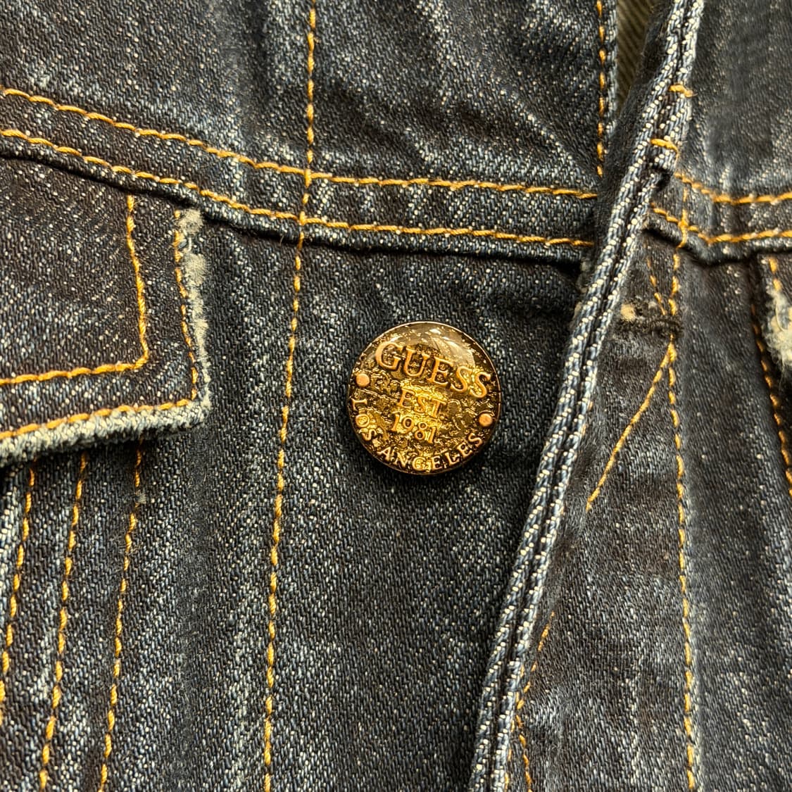 guess 게스 빈티지 버튼 데님 청자켓  L (W) 상품이미지4