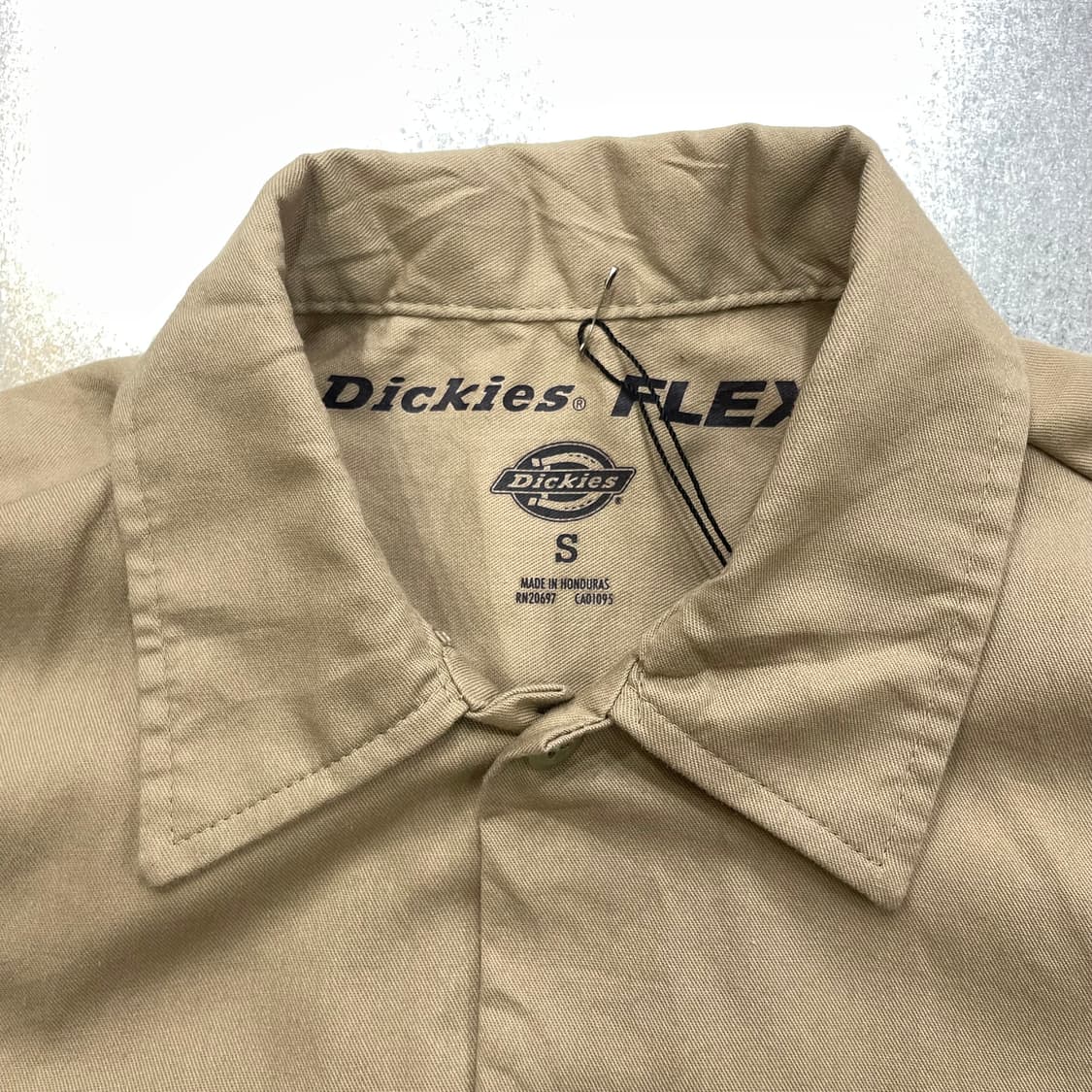 (S) Dickies 디키즈 반팔 워크 셔츠 베이지 상품이미지9