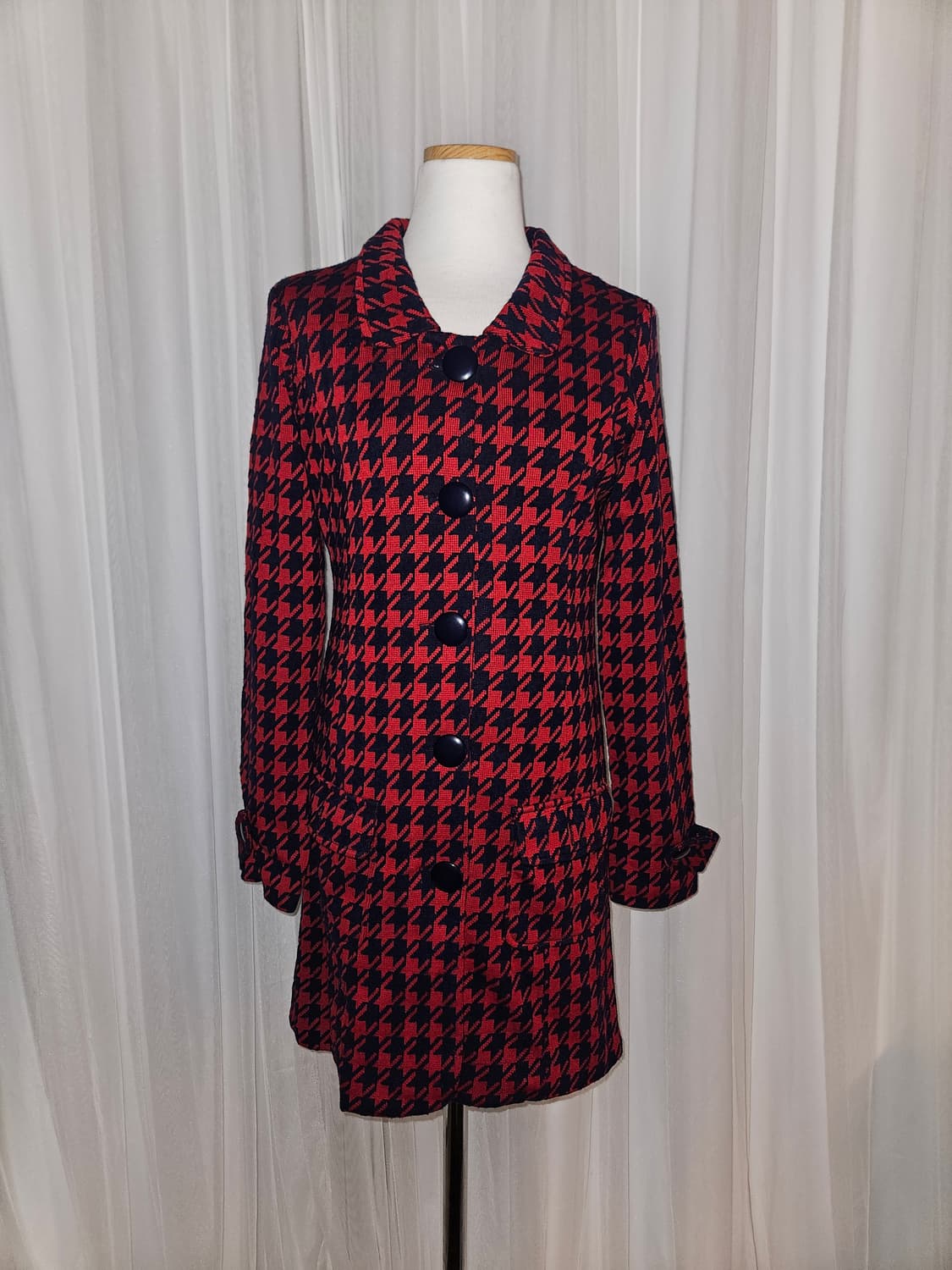 anap 빈티지 캐캐체 레드 체크코트 니혼진 공겜여주 히메갸루 모리 상품이미지1